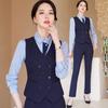 Treloman Women's Double-Breasted Professional Vest Suit