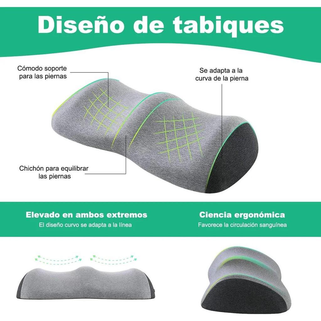 Memory Foam Leg Pillow for Sleeping and Elevation – Ideal for Leg Support and Pregnancy Use