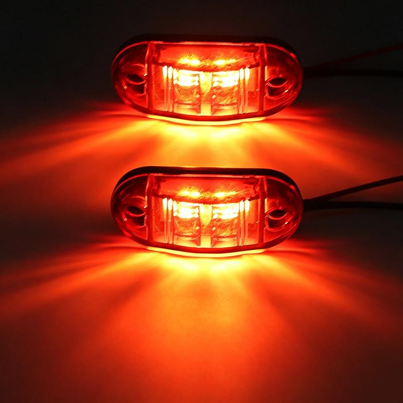 2/5/10PCS 12V 24V Universal Marine Boat Navigation Light Truck Warning Signal Side Marker Lights Clearance Lamp Car Accessories 3