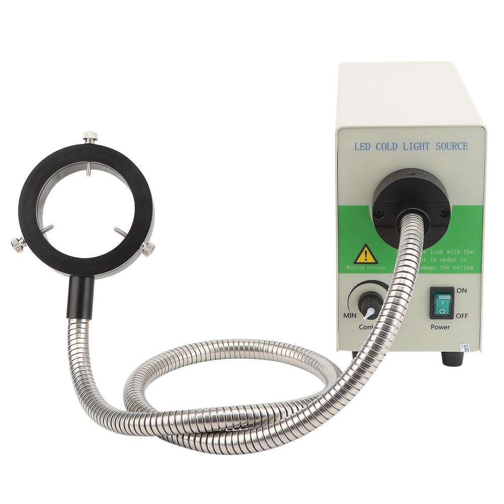 Mikroskop Einstellbares LED-Ringlicht Glasfaser-Kaltlichtquelle 5500K Innendurchmesser 60mm
