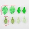 50pcs Acrylic Tree Leaf Hand Beaded DIY Handmade Necklace Bracelet Earrings Loose Bead Separated Bead Jewelry Accessory