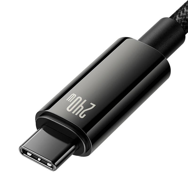 Kabel Usb-C Do Usb-C Baseus Tungsten Gold 240W 3M (Czarny)