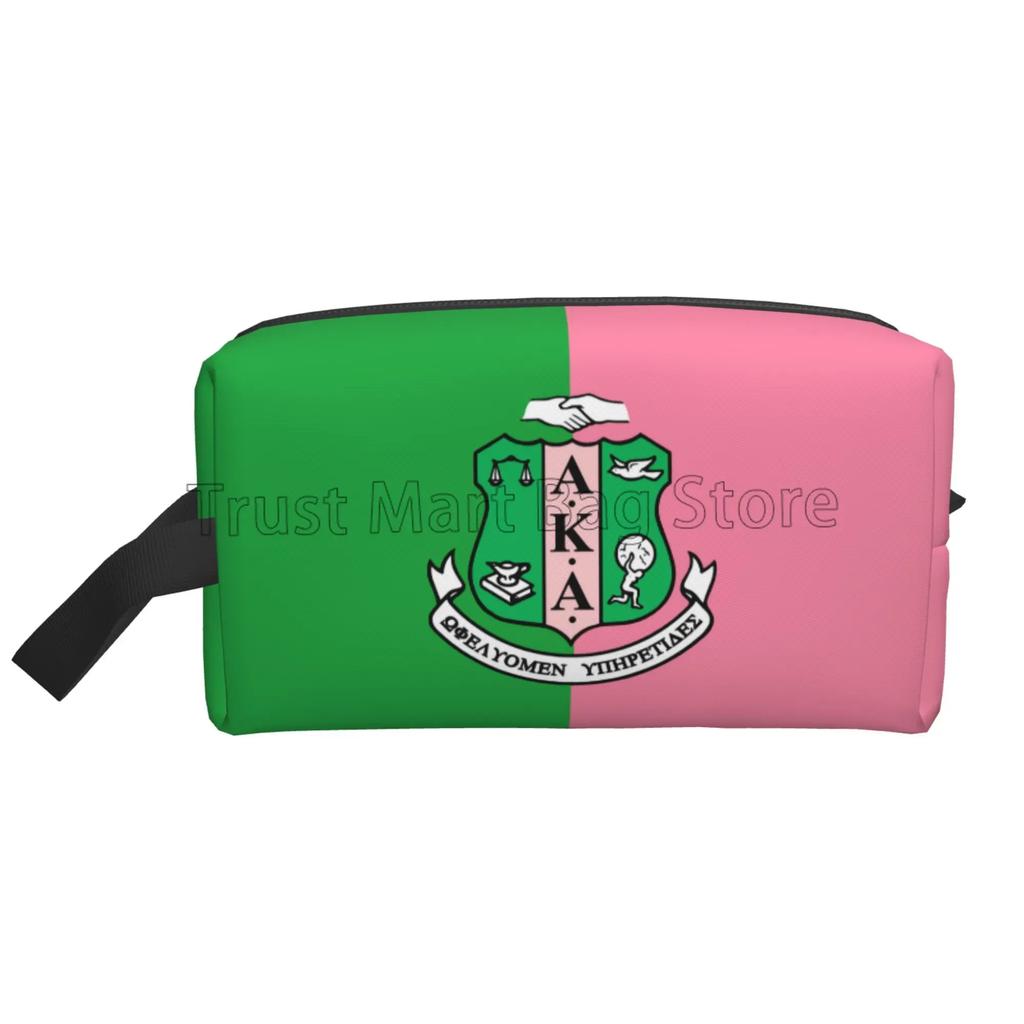 Sorority Print Storage Bag Women Portable Large Capacity Toiletry Bag Cosmetic Cases for Travel Storage and Everyday Use