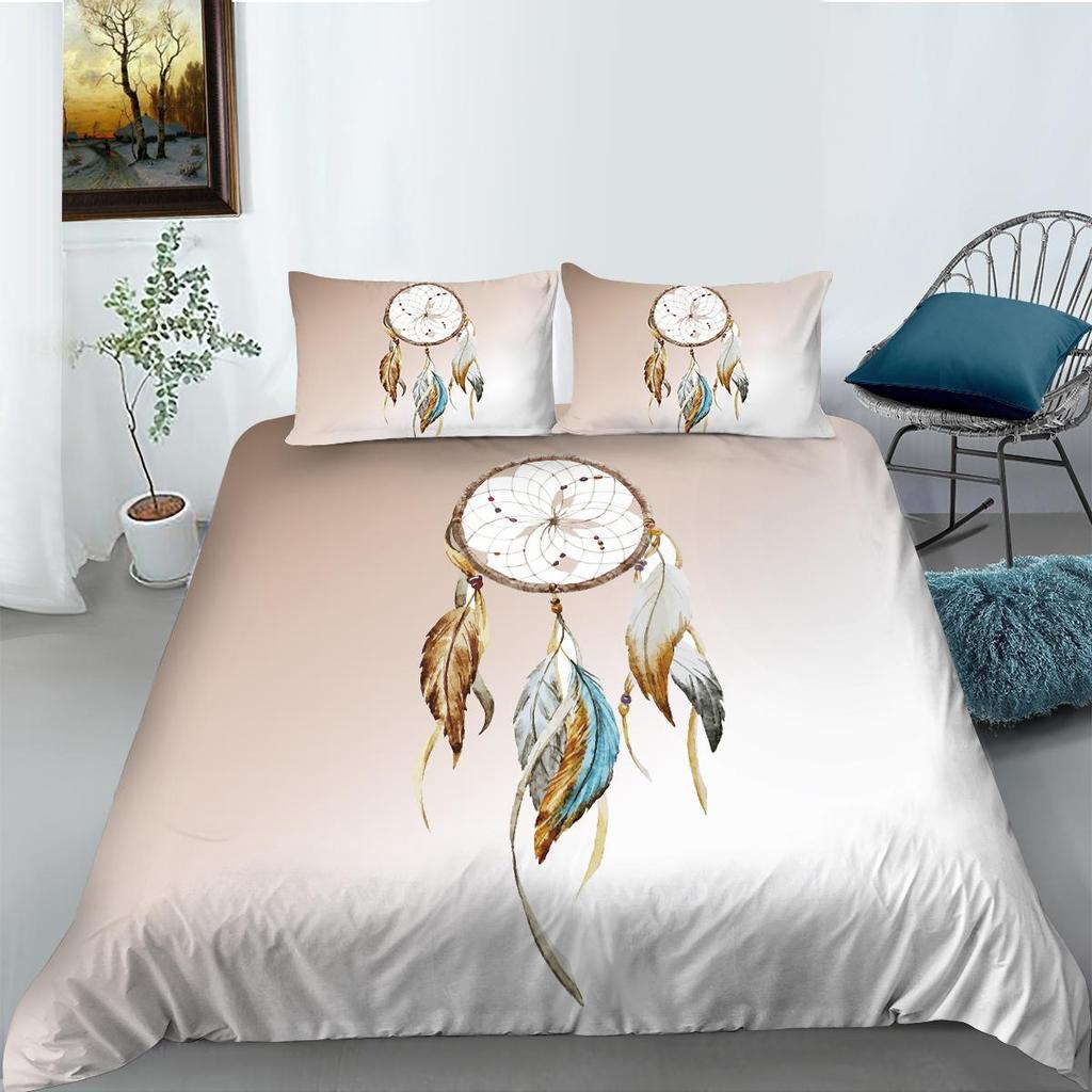 Home Textiles Quilt Cover Set 3D Dreamcatcher Print Bedding Suit Hot Sale Polyester Duvet Covers Home Bedclothes
