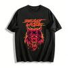 Beast Mode Wildes Werwolf-Print Cooles Amerikanisches Street Style T-Shirt Reines Baumwoll-T-Shirt