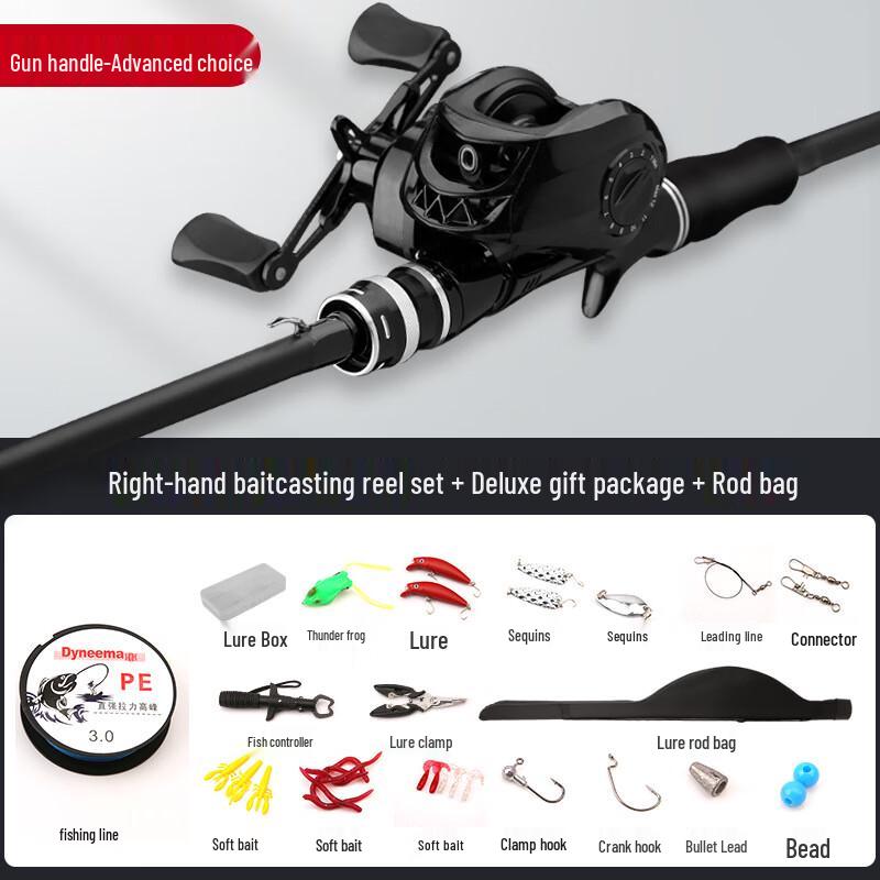 IOSN Lure Fishing Rod and Reel Combo Set 2.7m