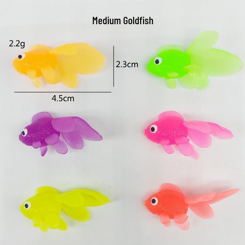 Floating Soft Rubber TPR Goldfish Simulation Fishing Toy