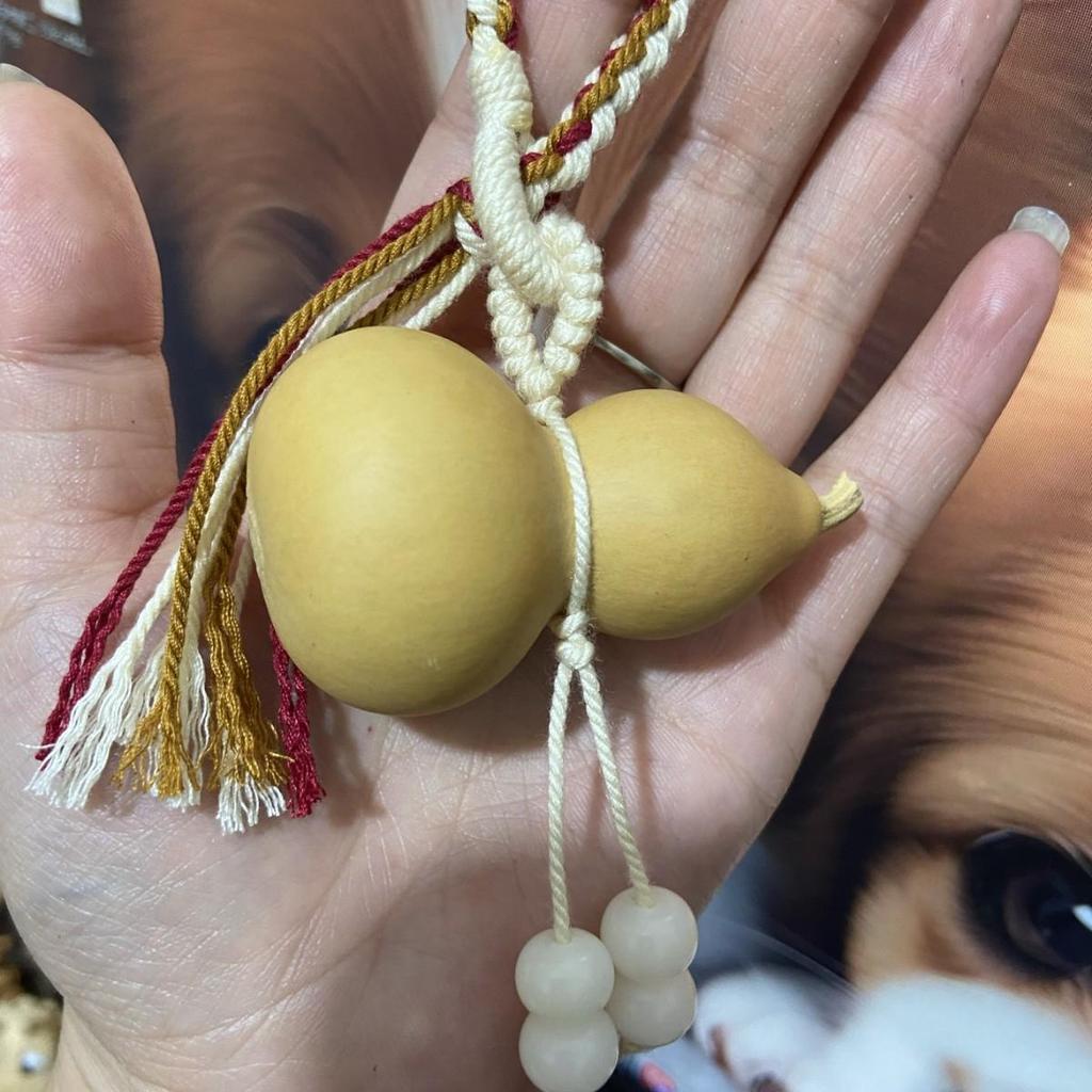 Xianci Wenwan Gourd Keychain & Car Pendant: Fortune and Blessing Charm for Men and Women