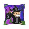 Decorative Pillow Cover Alec Monopolys Accessories Seat Throw Pillow Case Cover Square Style MultiSize