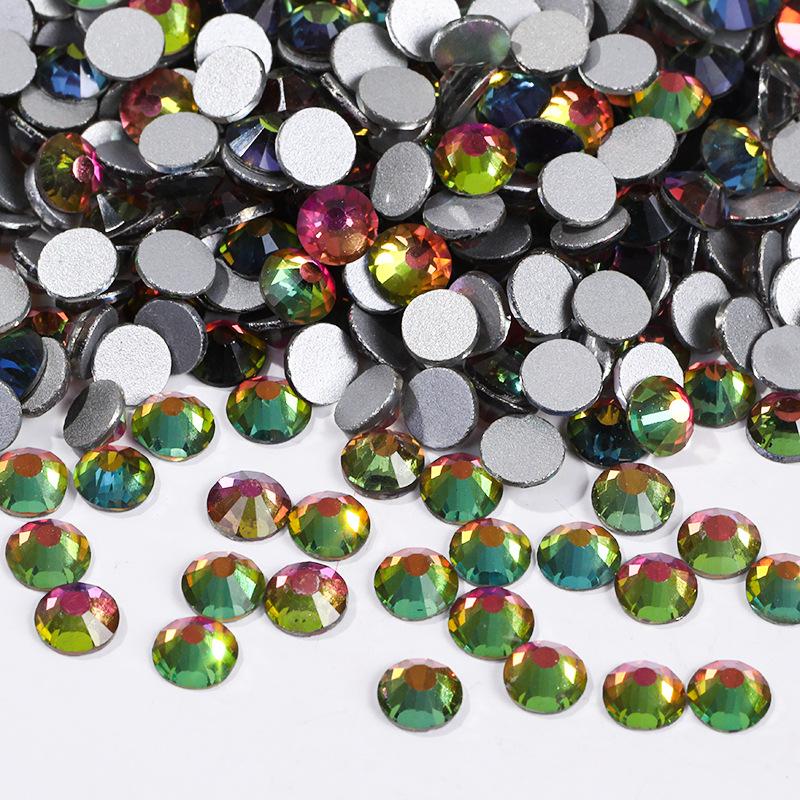 

Сверло с плоским дном из хрустального стекла для самостоятельного дизайна ногтей, аксессуары для ювелирных изделий с бриллиантами, круглые стразы, кукла для мобильного телефона, наклейки для ногтей SS8/2.4-2 1440pcs