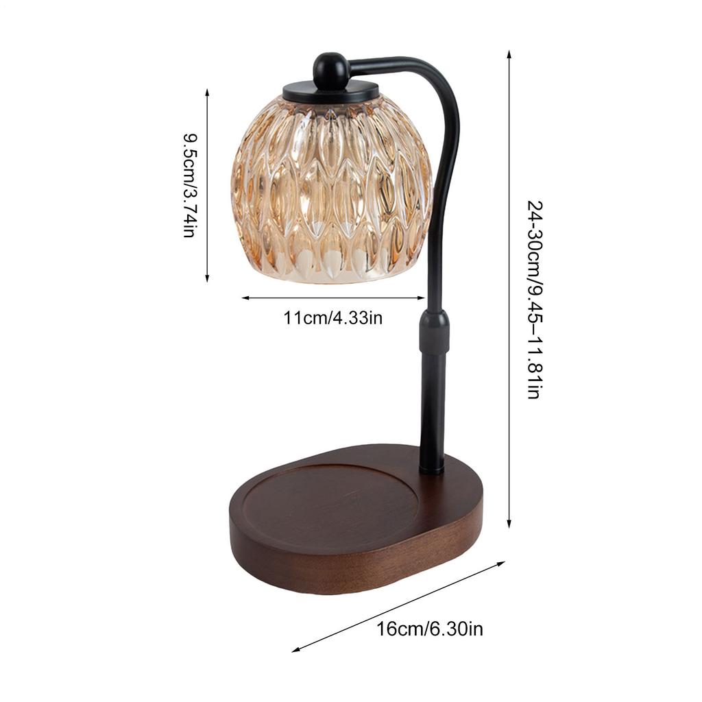 Candle Warmer Lamp Dimmable Adjustable Height Scented Modern Candle Melting Lamp Home Decor for Living Room Bedroom Office