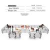 Jurassic Simulation Farm Scene Dinosaur Model Sand Table Toy Set with Fence and Gate
