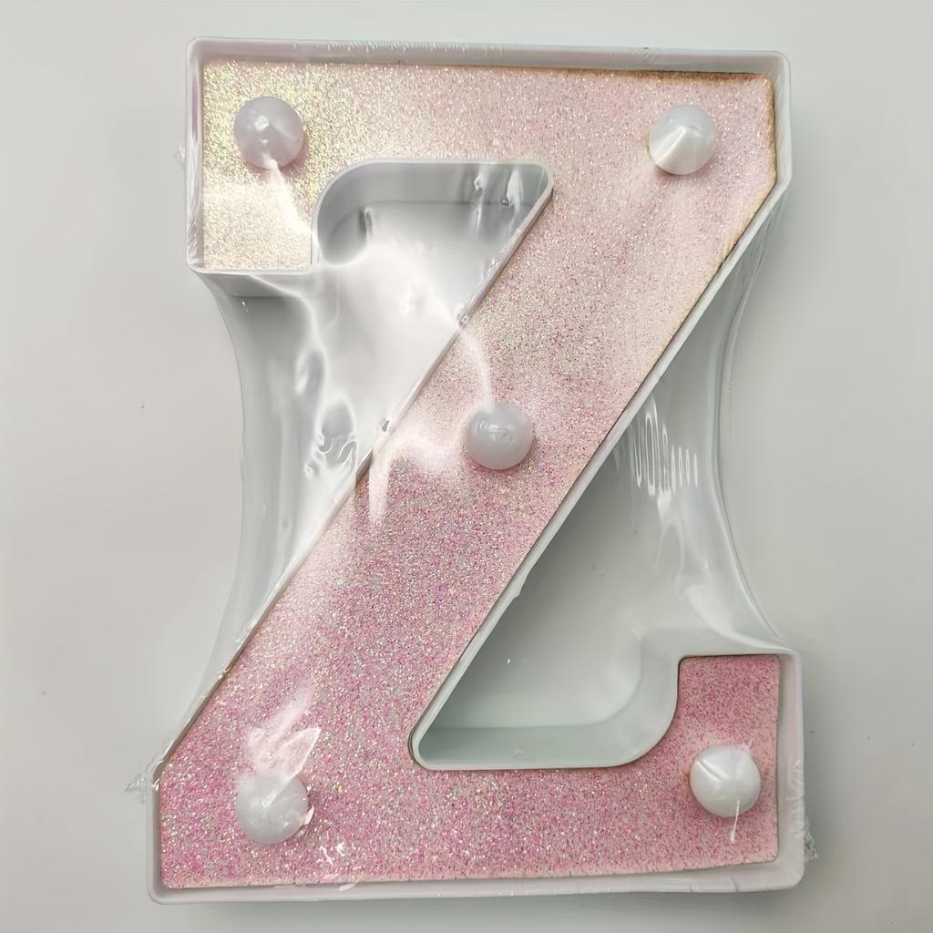 1pc Vibrant LED Lighting Letter - Battery Powered,Dimmable for Bedroom, Birthday Party, Wedding, Home, Christmas, and Eid Al-Adha Mubarak Decorations