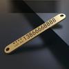 Free Engraving Customized Car Temporary Parking Card Phone Number Plate Suckers Telephone Number Front Parking Assist Universal