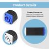 Plastic Power Extension Adapter Female To Female Blue To White Safe For Beam Lights Preventing Short Circuits In Home Offices