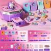 Rabbit Magical Goo Card Gift Box 3D Goo Card Full Set Stickers Cute Goo Card Sticker Set  Girls