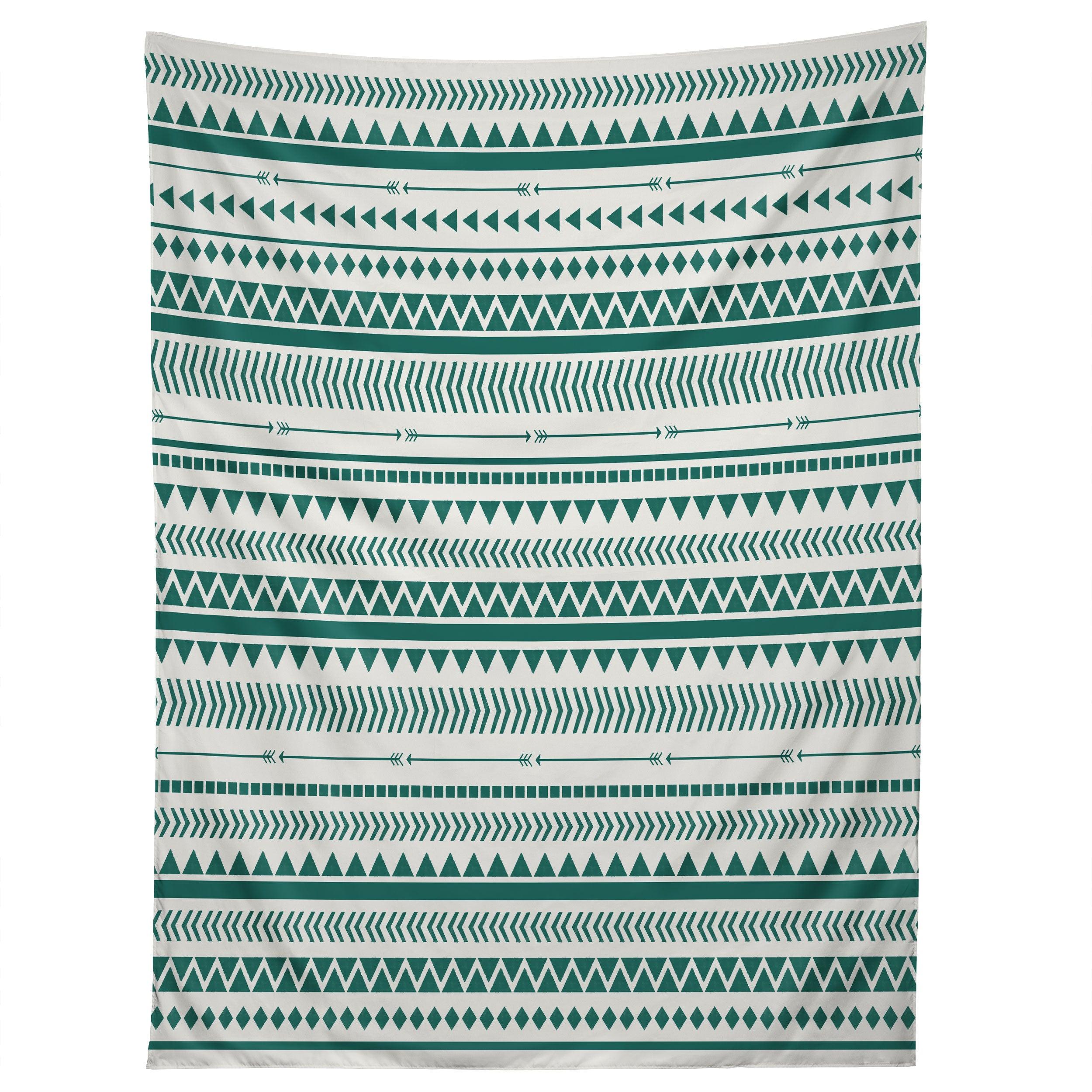 TEAL AZTEC tapestry 75x100