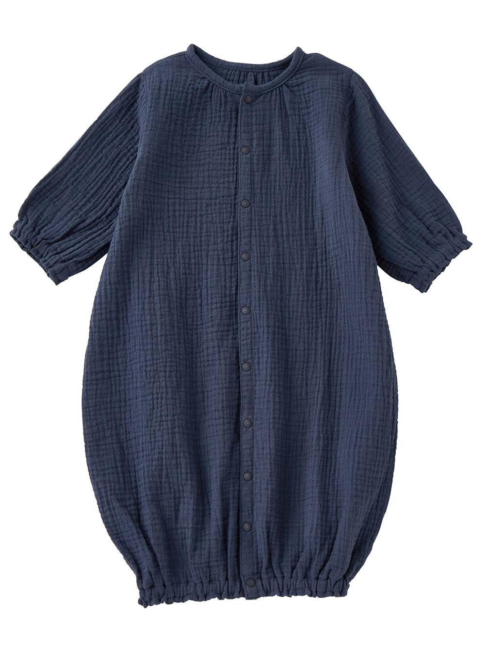 

Детский комбинезончик, темно-синий, [ANGELIEBE] Одежда, для мальчиков, для девочек, для новорожденных, объемный, марлевый, двухсторонний, комбинезон, спереди, 100% хлопок, 50-70,