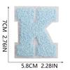 Parche Bordado de Chenilla Azul Claro Roaring Sky 7cm para Bolsos y Decoración