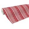 Large Roll Gift Wrap 50m Red Alliance White Scandinavian Fir Trees
