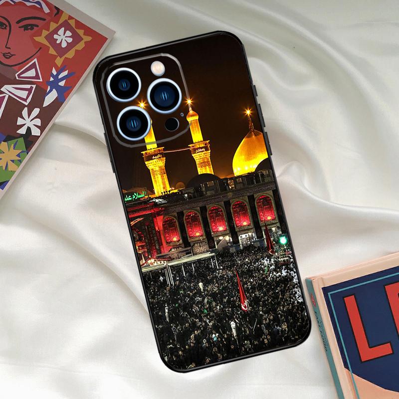 

Islamic Ali hussain Najaf Karbala Phone Case For iPhone 16 15 14 13 12 11 17 Pro Max 15 16 Plus 12 Mini 16e 17 Air Funda Cover iPhone 12 mini