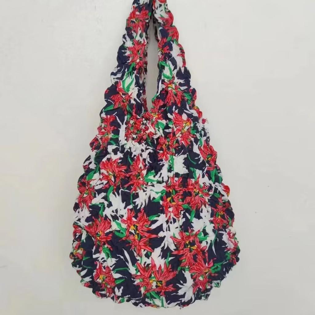 Reusable Bubble Foldable Stretch Bag Large Capacity Magic Stretch Puff Bag Travel