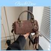 Borsa quadrata da donna alla moda 2024 Nuova borsa a mano Semplice borsa a spalla retrò Moda di strada Borsa a spalla casual