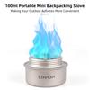 Portable Mini Backpacking Stove Lightweight Ti Alcohol Burner Efficient and Safe Camp Stove for Outdoor Activities