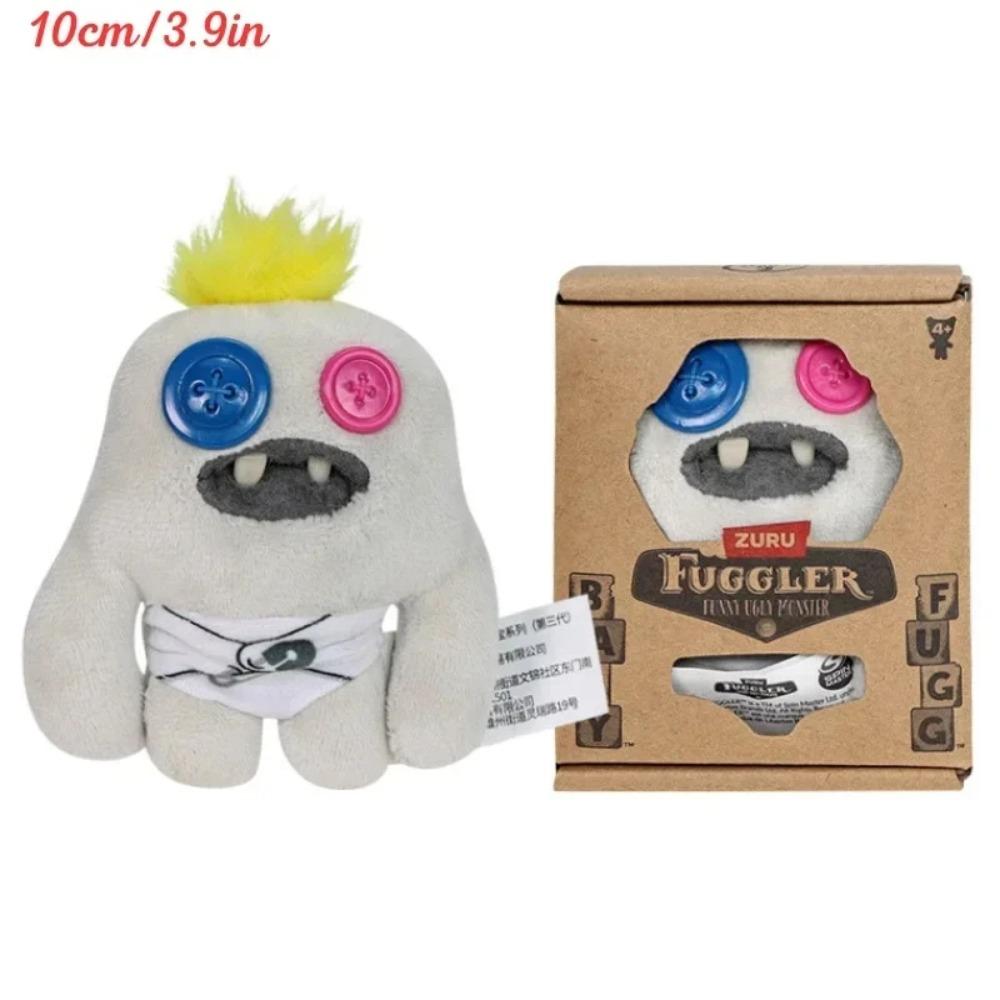 Fuggler Monștri cu Dinți Urați Jucării de Pluș Fuggler Bebeluș Desen Animat Ciudat cu Ochi Mari Iepure Peluche Kawaii Multicolor Păpușă de Pluș 8-9CM