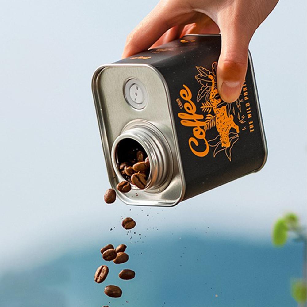 Coffee Bean Airtight Cans Iron 150g Food-grade Packaging Storage Cans Kitchen Storage Organizer Box Friends Gifts