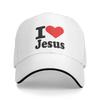 I Love Jesus Print Baseball Caps Adjustable Snapback Hats for Unisex WoUnisex Outdoor Sun Cap Casual Trucker Hat