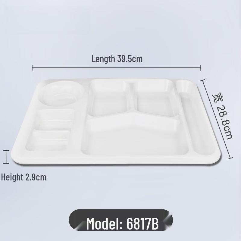 Wuhe Melamin-Lunchtablett mit 5 Fächern