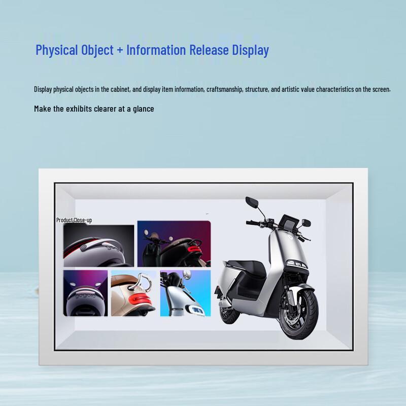 Transparent Touchscreen Display Kiosk CN Plug (adapter Included)
