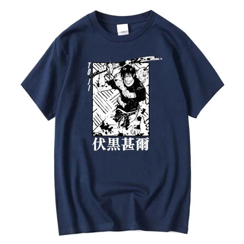Jujutsu Kaisen Graphic T-shirt Japanese Anime Hip Hop Top Unisex T-shirt Unisex Clothing Short Sleeve Toji Fushiguro Style T-shirt