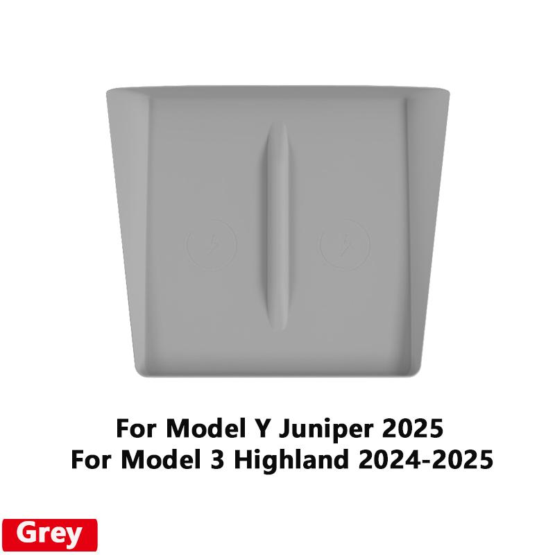 

Для Tesla Model Y/3 Juniper 2025 2025 Беспроводная зарядная панель для центральной консоли Силиконовый нескользящий коврик для беспроводной зарядки Аксессуары