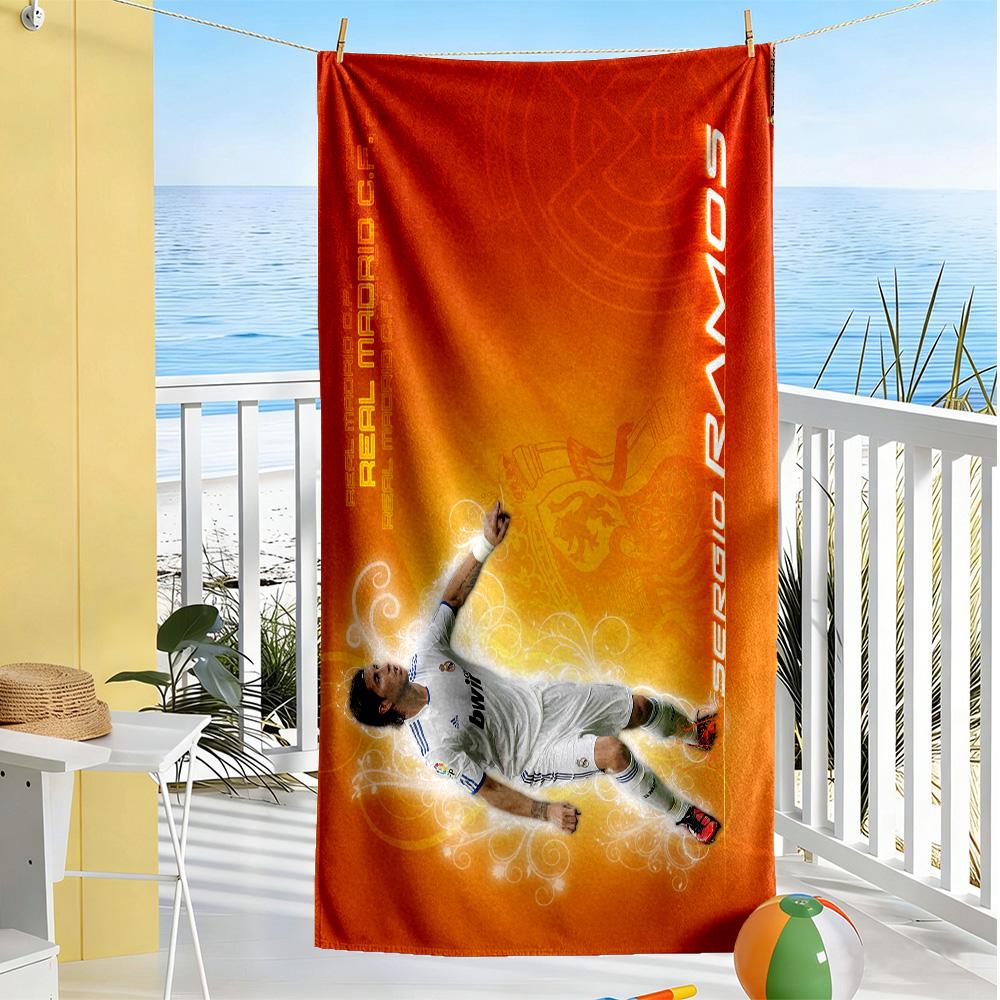 Ac Milan Celebration Moment Beach Towel Quick-Dry Soft Microfiber Comfortable Lightweight Perfect for Traveling Yoga Camping and Swimming