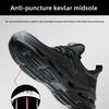 Men's Safety Shoes Steel Toe Men's Sneakers Anti-smash Anti-puncture Work Shoes Working Footwears Slip-Resistant Breatheable