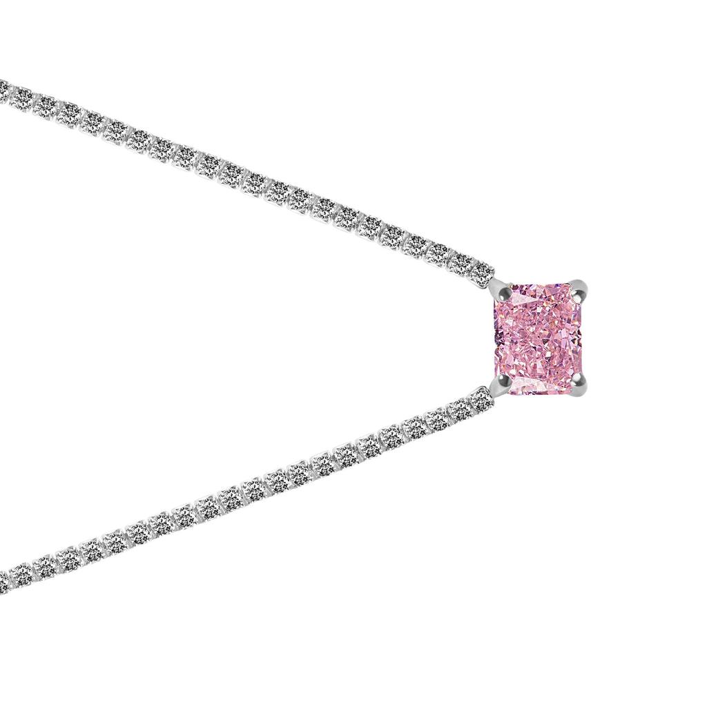 Zircon Charm Choker Colorful Rhinestones Pendant Necklace Women Girls Collarbone Chain Stylish Neckchain Accessory