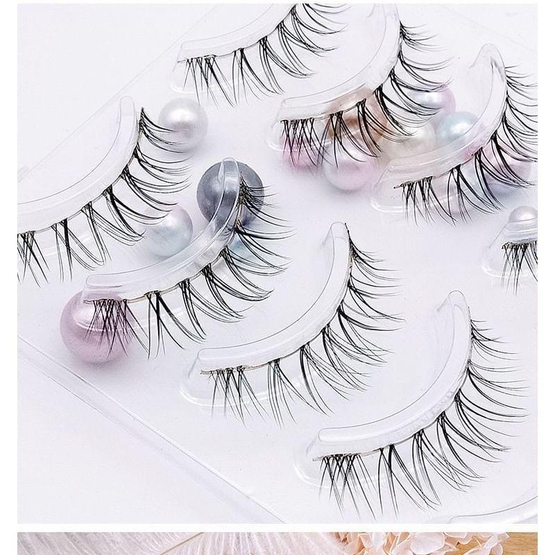 Mogugu - Set of 5 Pairs: Natural Wispy False Eyelashes