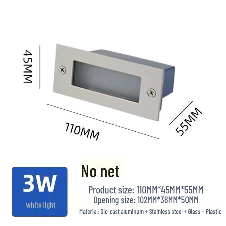 

Светодиодные встраиваемые водонепроницаемые светильники для ступеней для коридоров, полов и открытых пространств Warm White