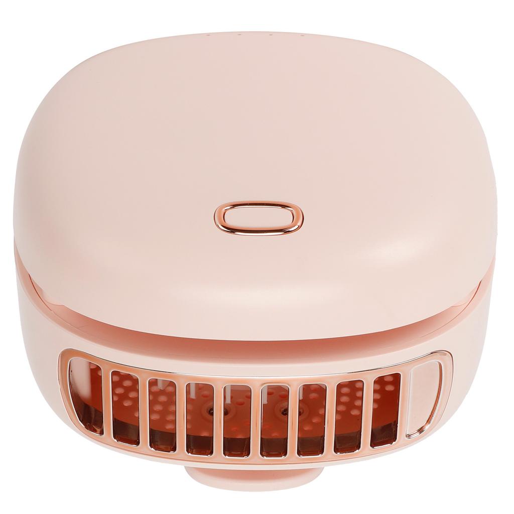 Outdoor Mini Hands Free Neck Fan Portable Hanging Waist Bladeless Fan USB Charging(Pink )