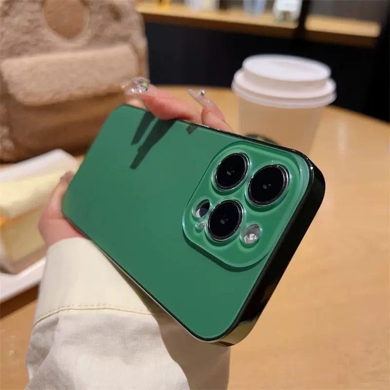 Applicable To IPhone17proMax Premium Texture Mobile Phone Case Apple 16 Electroplating Original Color 15 Anti  Fall Protection Case