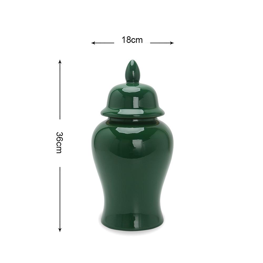 

Керамическая зеленая банка для имбиря, украшения для столешницы, подставка под телевизор, поделки, украшение для гостиной, ваза для банок, аксессуары для цветов