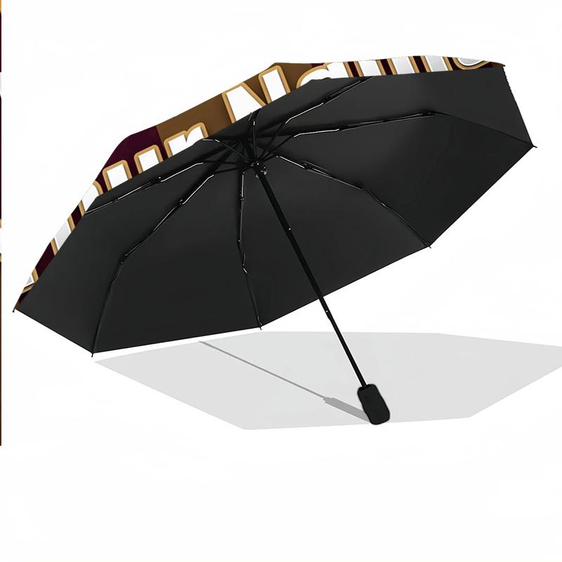 Queensland Maroons Automatic 8‑ribs Umbrella, Custom Name Text Personalized Folding Umbrella Rain Sun Gift