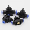 HVFF Pneumatic Fitting 2 Way Quick Push Connector Tube Hose 4mm 6mm 8mm 10mm 12mm Air Pneumatic Parts Plastic Switch Controller