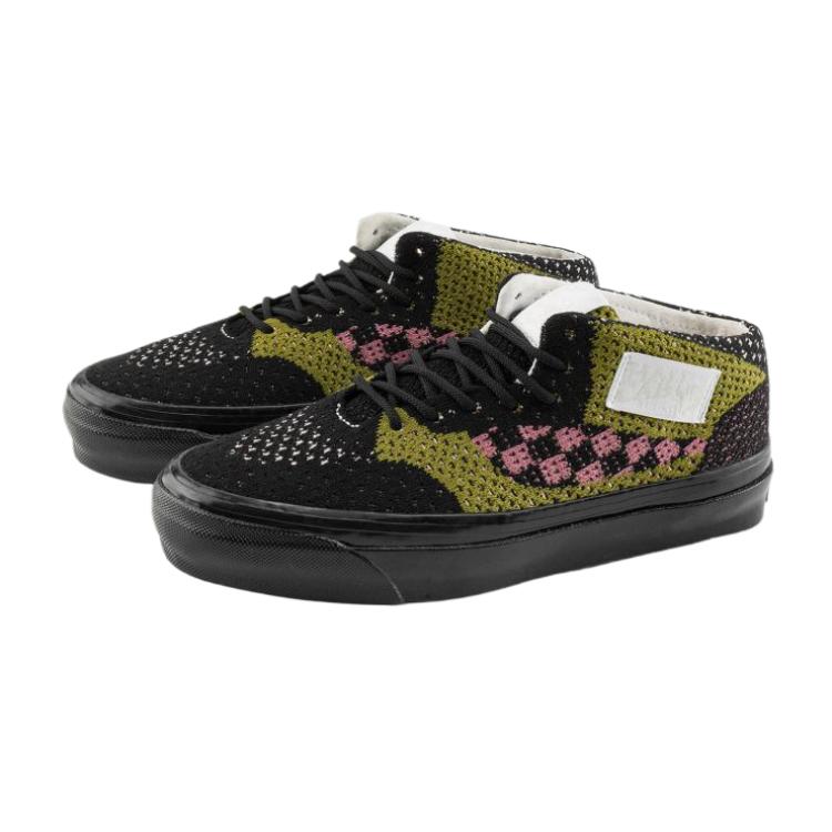 Vans Half Cab 33 Round Toe Flat Lace-Up Mid-Top Canvas Shoes Unisex sneakers VN000VAWGBU