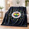 Pătură Flanelă Imprimată Fenerbahçe FC Confort Cald Pled de Pat Pentru Decor Interior Casă