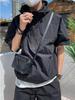 Men Summer Tracksuit Shorts Set Hooded T Shirt Zipped + Matching Shorts Solid Cargo Large Size Casual Suit