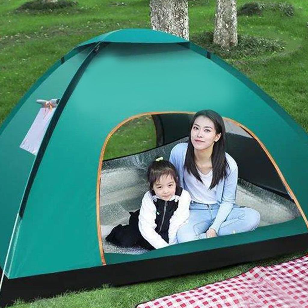 2‑3 Person Tent Camping Tent 2‑3 Person Fully Automatic Waterproof Thicken with Carrying Bag Instant Tent for Hiking Travel
