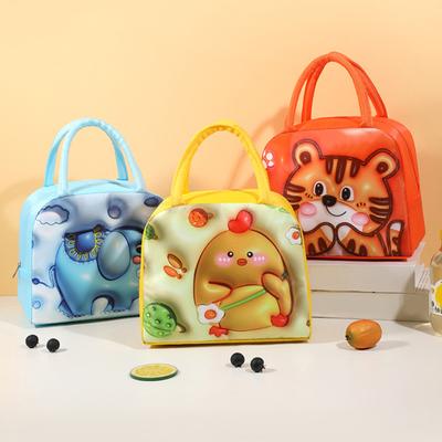 Lunch Box Bag Kawaii Portable Food Thermal Bag Stylish Stain Resistant Lunch Box Tote Bag for School Travel